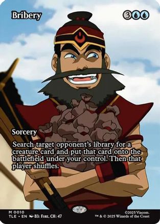 Bribery (Borderless) (TLE-010)  Foil - Avatar: The Last Airbender: Eternal-Legal
