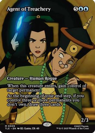 Agent of Treachery (Borderless) (TLE-009)  - Avatar: The Last Airbender: Eternal-Legal