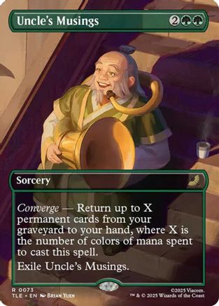 Uncle's Musings (Borderless) (TLE-073)  - Avatar: The Last Airbender: Eternal-Legal