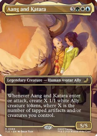 Aang and Katara (Borderless) (TLE-069)  Foil - Avatar: The Last Airbender: Eternal-Legal