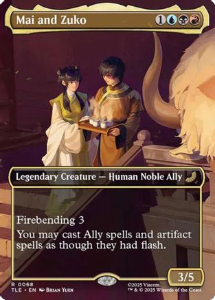 Mai and Zuko (Borderless) (TLE-068)  - Avatar: The Last Airbender: Eternal-Legal