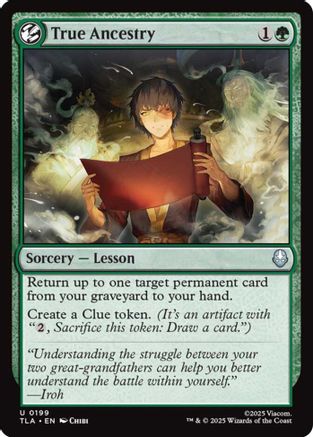 True Ancestry (TLA-199)  Foil - Avatar: The Last Airbender