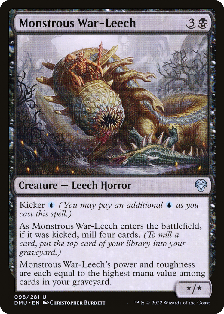 Monstrous War-Leech (DMU-098)  - Dominaria United