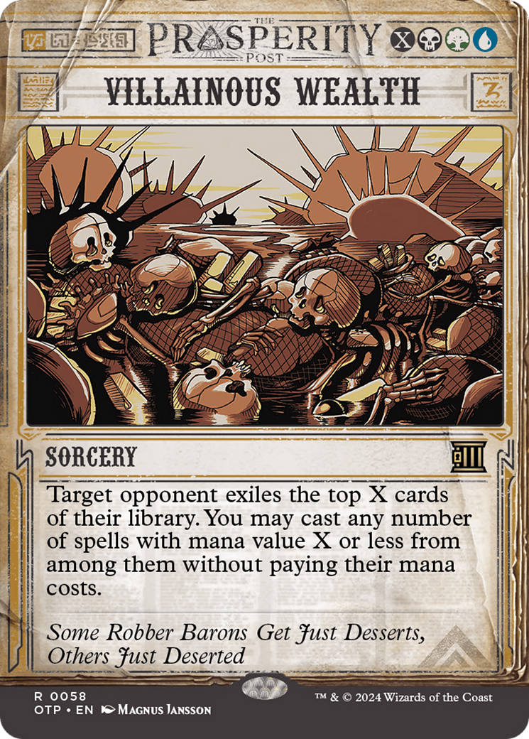 Villainous Wealth (OTP-058)  - Breaking News: (Showcase) (Borderless)