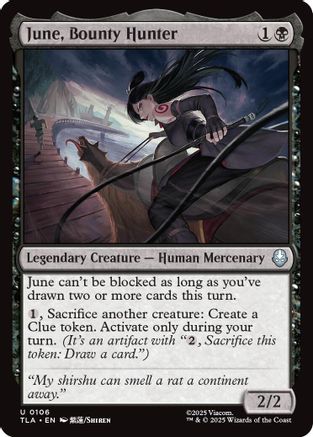 June, Bounty Hunter (TLA-106) - Avatar: The Last Airbender Foil