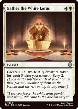 Gather the White Lotus (TLA-020)  - Avatar: The Last Airbender