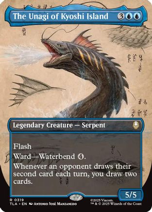 The Unagi of Kyoshi Island (Borderless) (TLA-319)  Foil - Avatar: The Last Airbender