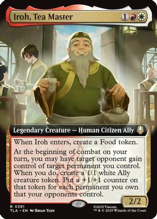 Iroh, Tea Master (Extended Art) (TLA-381)  - Avatar: The Last Airbender