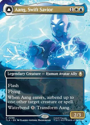 Aang, Swift Savior (0298) (Borderless) (TLA-298)  Foil - Avatar: The Last Airbender