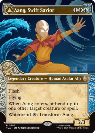Aang, Swift Savior (Showcase) (TLA-347)  Foil - Avatar: The Last Airbender
