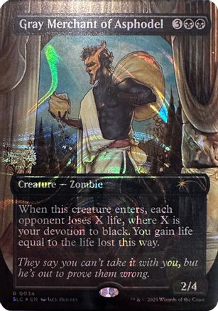 Gray Merchant of Asphodel (Halo Foil) (SLC-034)  Foil - Secret Lair Countdown Kit