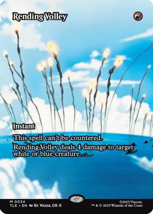 Rending Volley (Borderless) (TLE-034)  - Avatar: The Last Airbender: Eternal-Legal