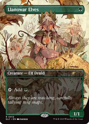 Llanowar Elves (SLC-012)  Foil - Secret Lair Countdown Kit