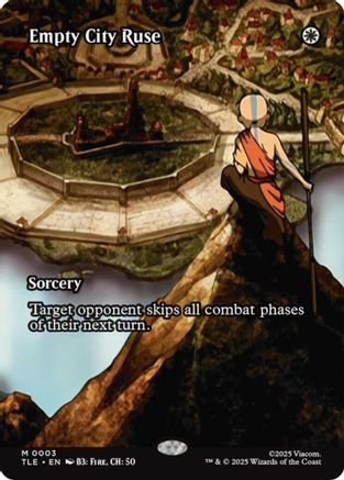 Empty City Ruse (Borderless) (TLE-003)  - Avatar: The Last Airbender: Eternal-Legal