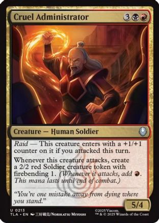 Cruel Administrator (TLA-213)  - Avatar: The Last Airbender