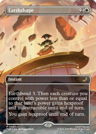 Earthshape (Borderless) (TLE-067) - Avatar: The Last Airbender: Eternal-Legal Foil