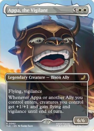 Appa, the Vigilant (Borderless) (TLE-062)  Foil - Avatar: The Last Airbender: Eternal-Legal