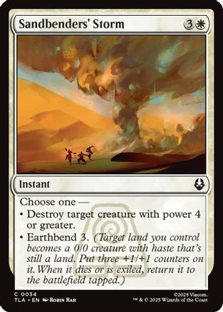 Sandbenders' Storm (TLA-034)  Foil - Avatar: The Last Airbender