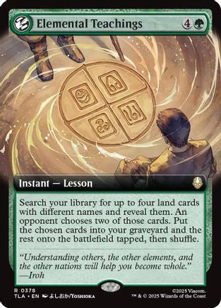 Elemental Teachings (Extended Art) (TLA-378)  - Avatar: The Last Airbender
