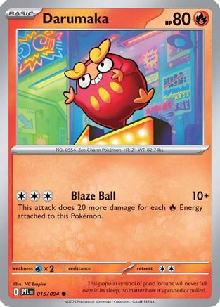 Darumaka 015  - Reverse Holofoil ME02 Phantasmal Flames - Common