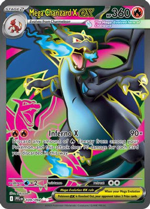 Mega Charizard X ex 109/094  - Holofoil ME02 Phantasmal Flames - Ultra Rare