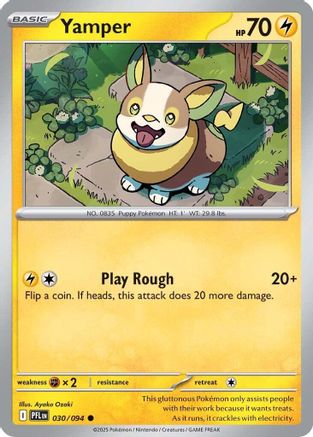 Yamper 030/094  - Reverse Holofoil ME02 Phantasmal Flames - Common