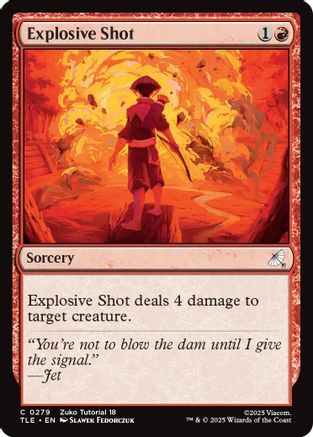 Explosive Shot (0279) (TLE-279)  - Avatar: The Last Airbender: Eternal-Legal