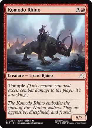 Komodo Rhino (0283) (TLE-283)  - Avatar: The Last Airbender: Eternal-Legal