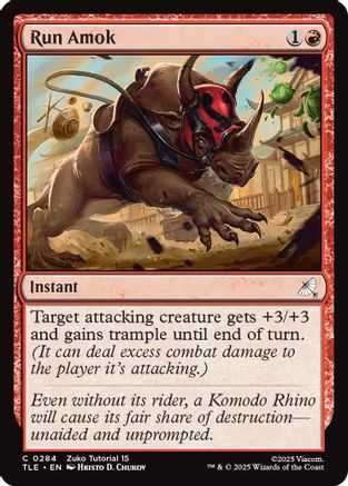 Run Amok (0284) (TLE-284)  - Avatar: The Last Airbender: Eternal-Legal