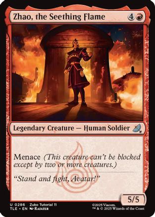 Zhao, the Seething Flame (0286) (TLE-286)  - Avatar: The Last Airbender: Eternal-Legal