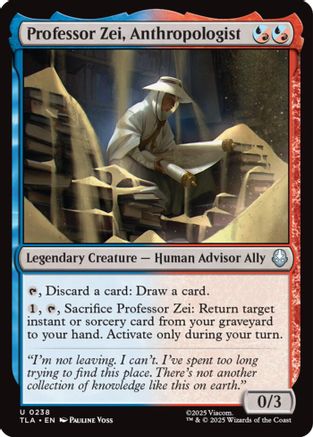 Professor Zei, Anthropologist (TLA-238)  Foil - Avatar: The Last Airbender