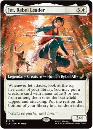 Jet, Rebel Leader (Extended Art) (TLE-172)  Foil - Avatar: The Last Airbender: Eternal-Legal
