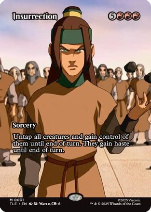 Insurrection (Borderless) (TLE-031)  Foil - Avatar: The Last Airbender: Eternal-Legal