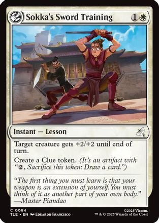 Sokka's Sword Training (TLE-084)  Foil - Avatar: The Last Airbender: Eternal-Legal
