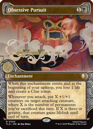 Obsessive Pursuit (Showcase) (TLA-340)  Foil - Avatar: The Last Airbender