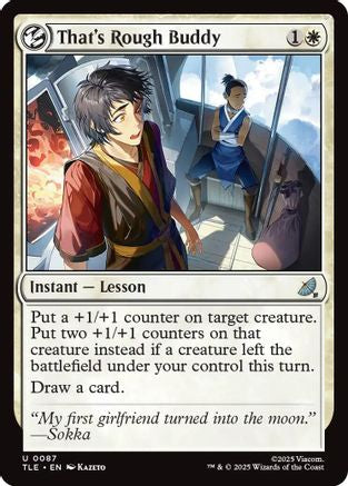 That's Rough Buddy (TLE-087)  - Avatar: The Last Airbender: Eternal-Legal