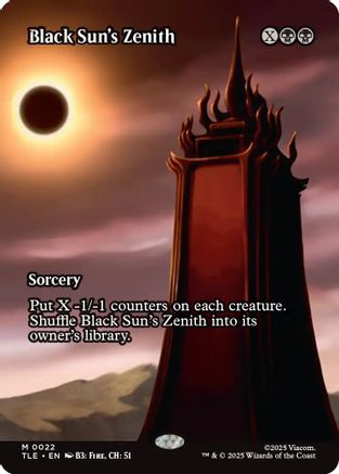Black Sun's Zenith (Borderless) (TLE-022)  - Avatar: The Last Airbender: Eternal-Legal
