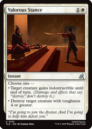 Valorous Stance (TLE-154)  Foil - Avatar: The Last Airbender: Eternal-Legal