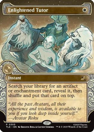 Enlightened Tutor (Showcase) (TLE-305)  - Avatar: The Last Airbender: Eternal-Legal