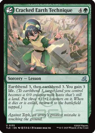 Cracked Earth Technique (TLE-135)  Foil - Avatar: The Last Airbender: Eternal-Legal