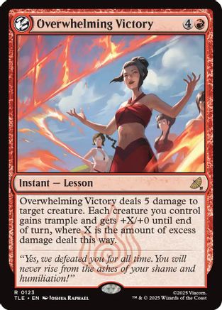 Overwhelming Victory (TLE-123) - Avatar: The Last Airbender: Eternal-Legal Foil