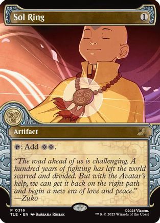 Sol Ring (Showcase) (TLE-316)  - Avatar: The Last Airbender: Eternal-Legal