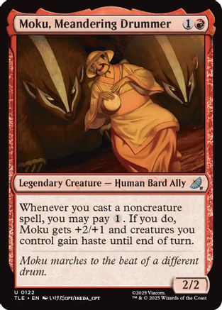 Moku, Meandering Drummer (TLE-122)  Foil - Avatar: The Last Airbender: Eternal-Legal