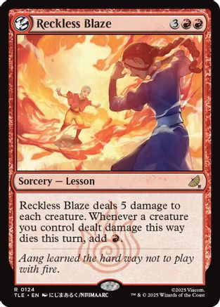 Reckless Blaze (TLE-124)  - Avatar: The Last Airbender: Eternal-Legal