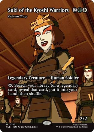 Suki of the Kyoshi Warriors - Captain Sisay (Borderless) (TLE-047)  - Avatar: The Last Airbender: Eternal-Legal