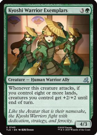 Kyoshi Warrior Exemplars (TLE-140)  Foil - Avatar: The Last Airbender: Eternal-Legal