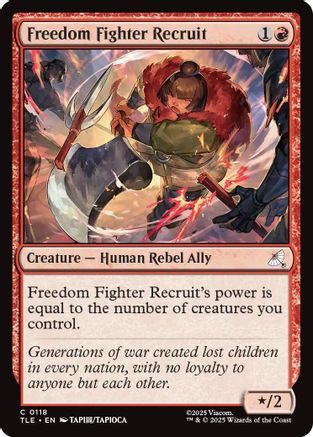 Freedom Fighter Recruit (TLE-118)  Foil - Avatar: The Last Airbender: Eternal-Legal