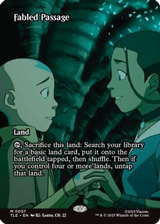 Fabled Passage (Borderless) (TLE-057) - Avatar: The Last Airbender: Eternal-Legal Foil