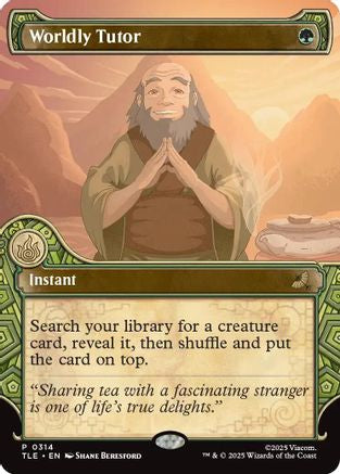Worldly Tutor (Showcase) (TLE-314)  - Avatar: The Last Airbender: Eternal-Legal