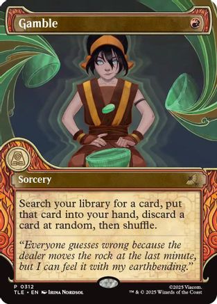 Gamble (Showcase) (TLE-312)  - Avatar: The Last Airbender: Eternal-Legal